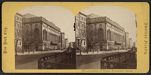 뉴욕 아카데미 오브 뮤직 — 14번가에 위치한 미국 최대의 오페라 하우스